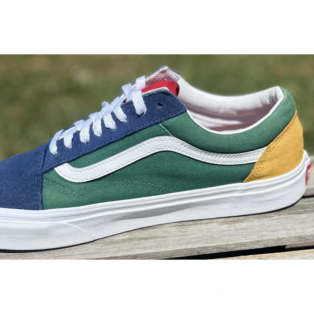 Vans Old Skool Shoes Mens Size 9.5 Skate Canvas Sneakers Classic Low Top Casual‎